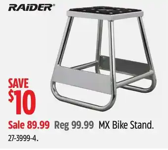 Canadian Tire Raider MX Bike Stand offer