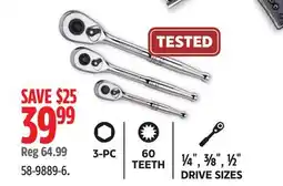 Canadian Tire Mastercraft Ratchet Set, 3-pc offer