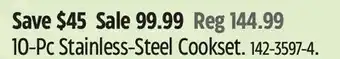 Canadian Tire MASTER Chef 10-Pc Stainless-Steel Cookset offer