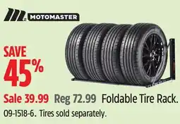 Canadian Tire MotoMaster Foldable Tire Rack offer
