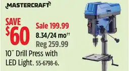 Canadian Tire 10˝ Drill Press with LED Light offer