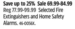 Canadian Tire Garrison Selected Fire Extinguishers and Home Safety Alarms offer