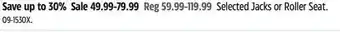 Canadian Tire MotoMaster Selected Jacks or Roller Seat offer