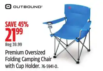 Canadian Tire Premium Oversized Folding Camping Chair with Cup Holder offer
