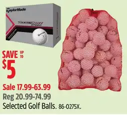 Canadian Tire Taylor made Selected Golf Balls offer
