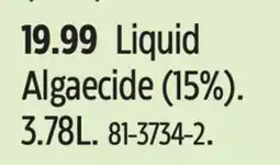 Canadian Tire Aquarius Liquid Algaecide (15%) offer
