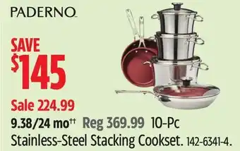 Canadian Tire PADERNO Stainless-Steel Stacking Cookset offer