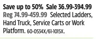 Canadian Tire Olympia Selected Ladders offer