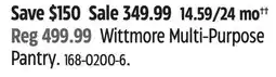 Canadian Tire NOMA Wittmore Multi-Purpose Pantry offer