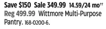 Canadian Tire NOMA Wittmore Multi-Purpose Pantry offer