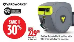 Canadian Tire ProFlex Retractable Hose Reel with 120´ Hose with Nozzle offer