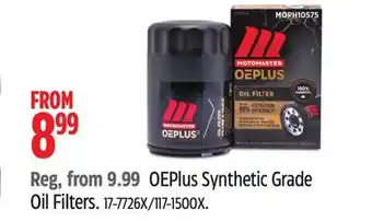 Canadian Tire OEPlus Synthetic Grade Oil Filters offer