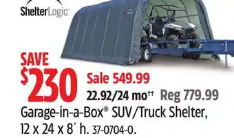 Canadian Tire Garage-in-a-Box SUV/Truck Shelter offer