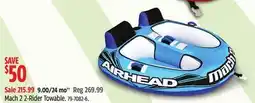 Canadian Tire Airhead Mach 2 2-Rider Towable offer