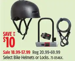 Canadian Tire Raleigh Select Bike Helmets or Locks offer