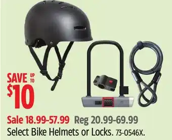 Canadian Tire Raleigh Select Bike Helmets or Locks offer