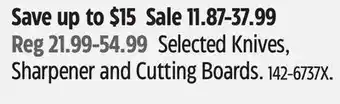 Canadian Tire Henckels Selected Knives, Sharpener and Cutting Boards offer