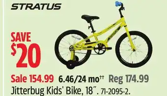 Canadian Tire Stratus Jitterbug Kids' Bike, 18˝ offer