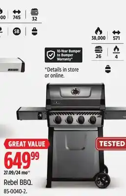 Canadian Tire Rebel BBQ offer