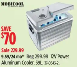 Canadian Tire Mobicool 12V Power Aluminum Cooler, 39L offer