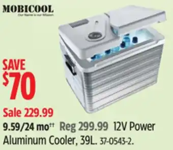 Canadian Tire Mobicool 12V Power Aluminum Cooler, 39L offer