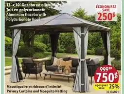Sushi Shop Aluminum Gazebo with Polycarbonate Roof offer