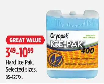 Canadian Tire Cryopak Hard Ice Pak offer