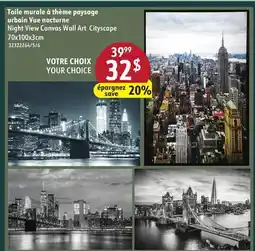 Sushi Shop Night View Canvas Wall Art Cityscape offer