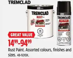 Canadian Tire Tremclad Rust Paint offer