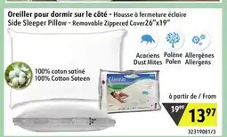Sushi Shop Side Sleeper Pillow - Removable Zippered Cover26x19 offer