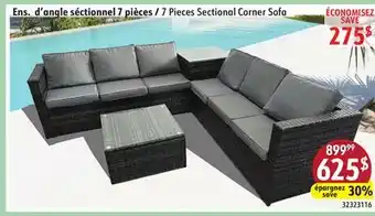 Sushi Shop 7 Pieces Sectional Corner Sofa offer
