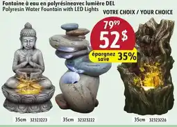Sushi Shop Polyresin Water Fountain with LED Lights offer