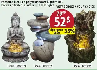 Sushi Shop Polyresin Water Fountain with LED Lights offer