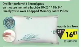 Sushi Shop Eucalyptus Cover Chopped Memory Foam Pillow offer