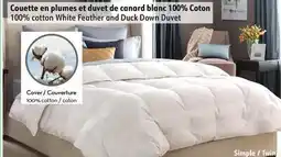 Sushi Shop Twin 100% cotton White Feather and Duck Down Duvet offer