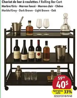 Sushi Shop Rolling Bar Cart offer
