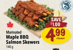 Farm Boy Marinated Maple BBQ Salmon Skewers offer