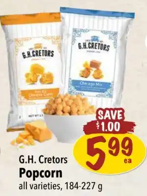 Farm Boy G. H. Cretors Popcorn offer
