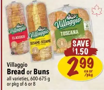 Farm Boy Villaggio Bread or Buns offer