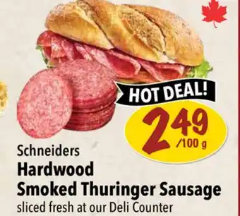 Farm Boy Schneiders Hardwood Smoked Thuringer Sausage offer