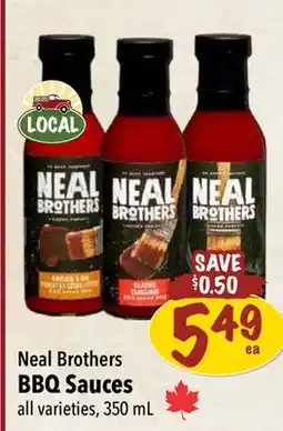 Farm Boy Neal Brothers BBQ Sauces offer
