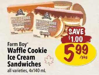 Farm Boy Farm Boy Waffle Cookie Ice Cream Sandwiches offer