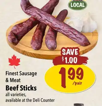 Farm Boy Finest Sausage & Meat Beef Sticks offer
