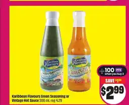 Chalo FreshCo Karibbean Flavours Green Seasoning or Vintage Hot Sauce 300 mL offer