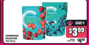 Chalo FreshCo Compliments Frozen Fruit 300-600 g offer