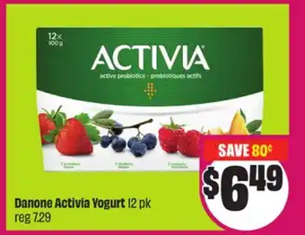 Chalo FreshCo Danone Activia Yogurt 12 pk offer