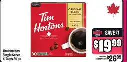 Chalo FreshCo Tim Hortons Single Serve K-Cups 30 pk offer