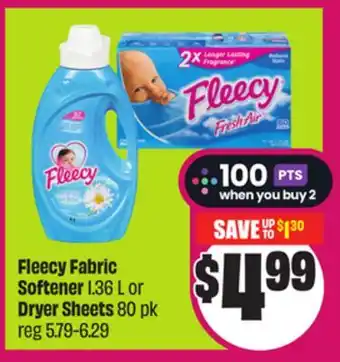 Chalo FreshCo Fabric Softener 1.36 L or Sheets 80 pk offer