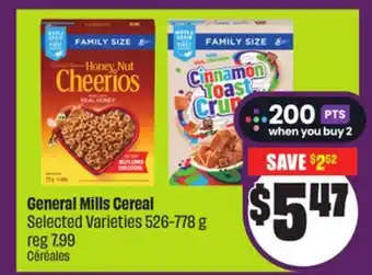Chalo FreshCo General Mills Cereal Selected Varieties 526-778 g offer