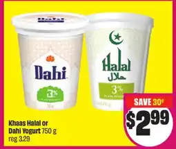 Chalo FreshCo Khaas Halal or Dahi Yogurt 750 g offer
